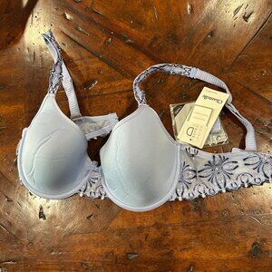 New Chantelle Convertible Bra 34D Periwinkle Blue